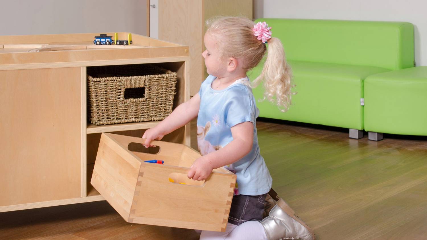 wooden storage trays